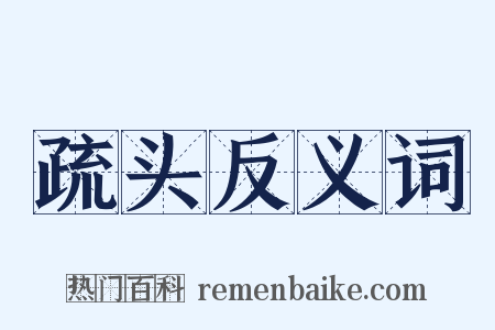 疏头反义词是什么意思的图片